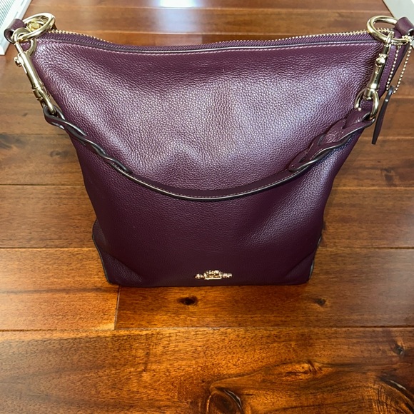 Coach Burgundy Shoulder Bag - Picture 2 of 10